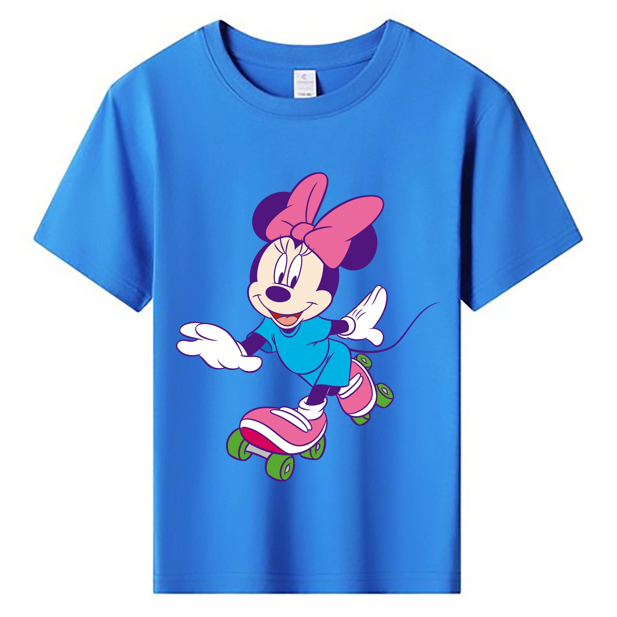 ミッキーマウス Mickey Mouse 綿100％キッズTシャツ（フロントプリント）